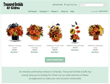 Tablet Screenshot of orlandoorchidsflowers.com
